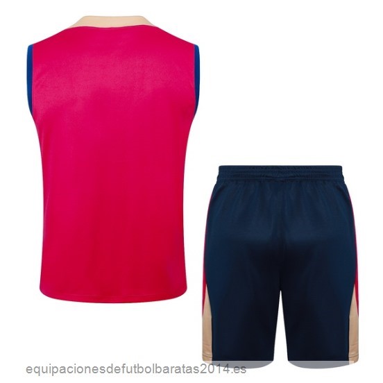 Nuevo Entrenamiento Sin Mangas Conjunto Completo Barcelona 24/25 Rosa Azul Baratas